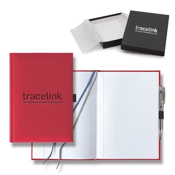 Tucson Grande Lined White Page Journal Gift Set