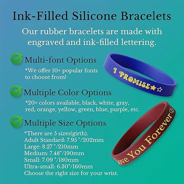 Rubber Bracelet with Text Clipart Logo