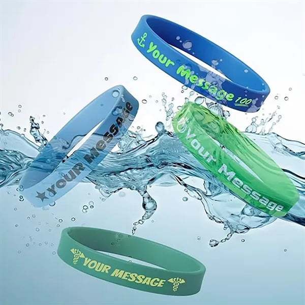 Rubber Bracelet with Text Clipart Logo