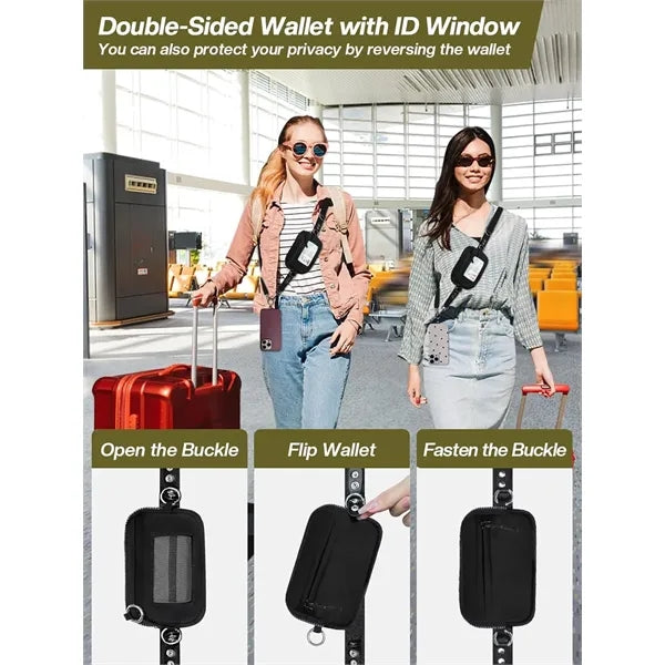 Lanyard with Detachable RFID Wristlet Wallet