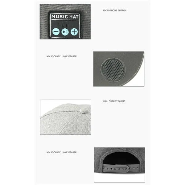 Bluetooth Baseball Cap with Wireless Speakers