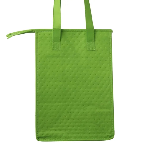 Non-Woven Polypropylene Lunch Tote w/ Zipper - 9"W x 13"H x