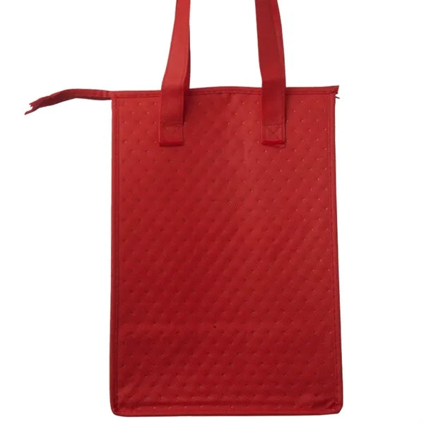 Non-Woven Polypropylene Lunch Tote w/ Zipper - 9"W x 13"H x