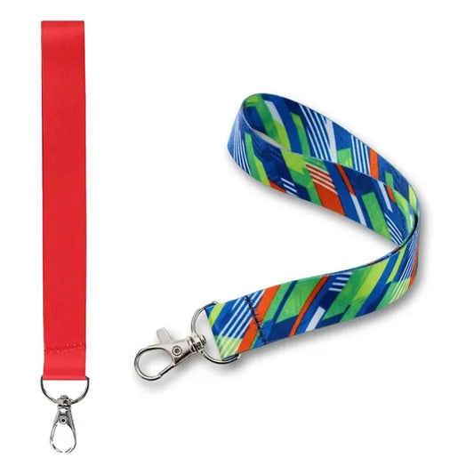 3/4" Custom Sublimated Wrist Keychain Lanyard