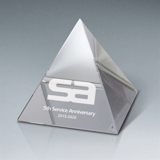 Optic Crystal Pyramid - Large