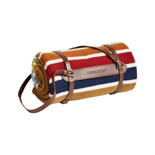 National Park Throw w/ Leather Carrier