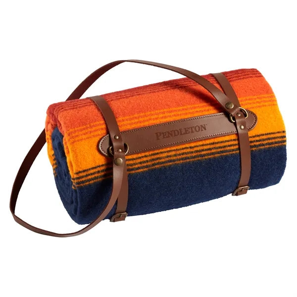 National Park Throw w/ Leather Carrier