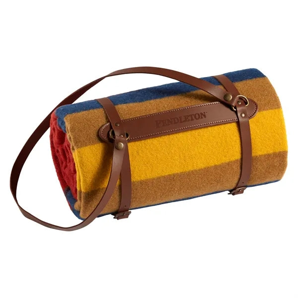 National Park Throw w/ Leather Carrier