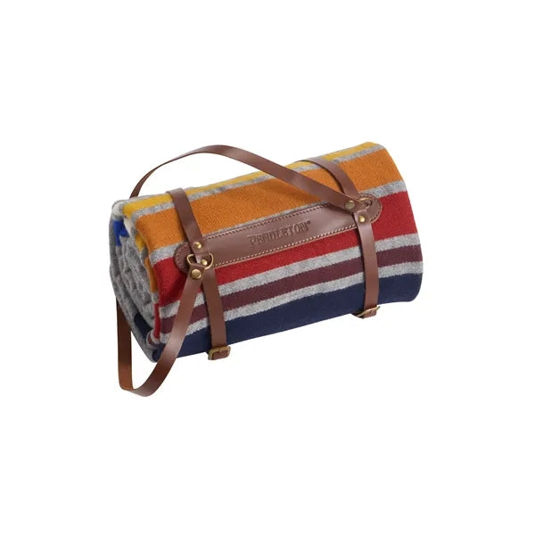 National Park Throw w/ Leather Carrier
