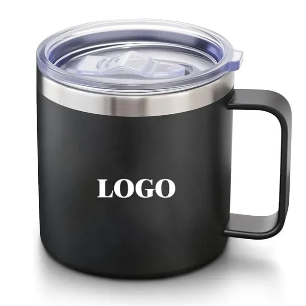 14oz Double-layer Stainless Steel Handle Cup