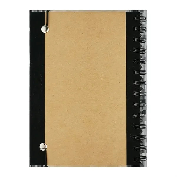 Kraft Paper Notebook With Solar Powered Calculator