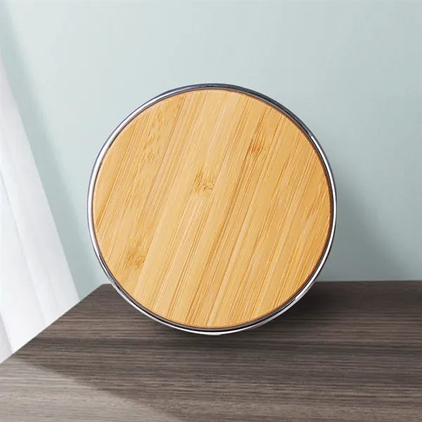 15W Wooden Round Wireless Charger