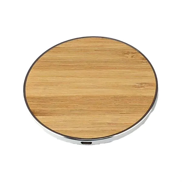 15W Wooden Round Wireless Charger