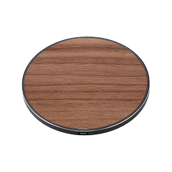 15W Wooden Round Wireless Charger