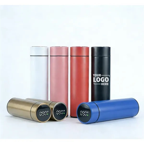 Led Fahrenheit Display Smart Vacuum Water Bottle