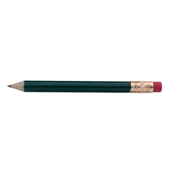 Round Golf Pencil with Eraser