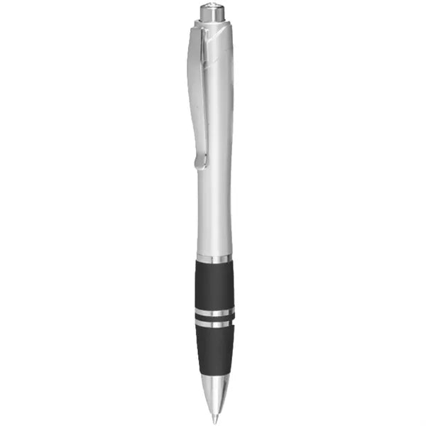 Plastic Pens with Silver Accents
