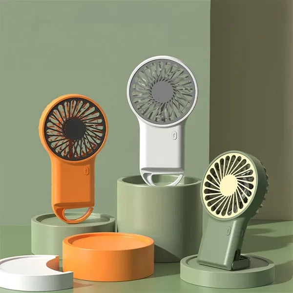Handheld Foldable USB Mini Fan with Carabiner