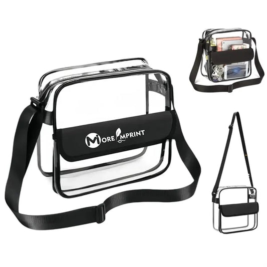 Clear PVC Crossbody Purse Adjustable Shoulder Strap Bag