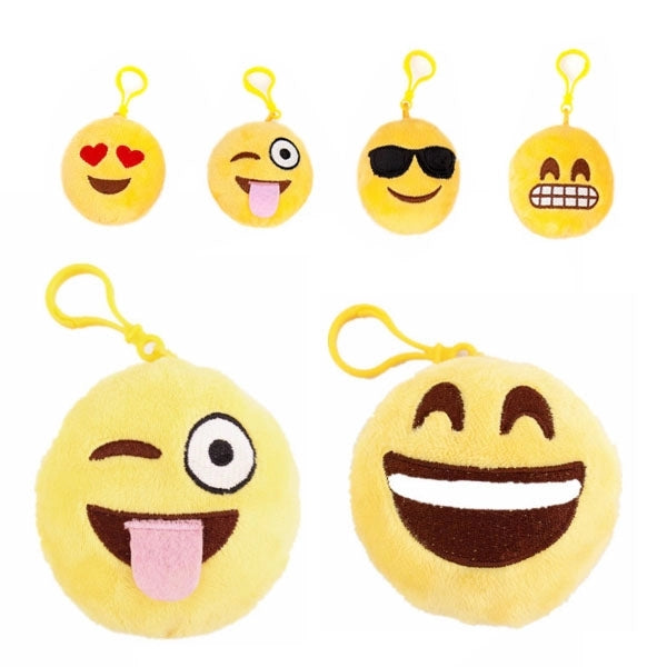 Emoji Smiley Emoticon Plush Keychain