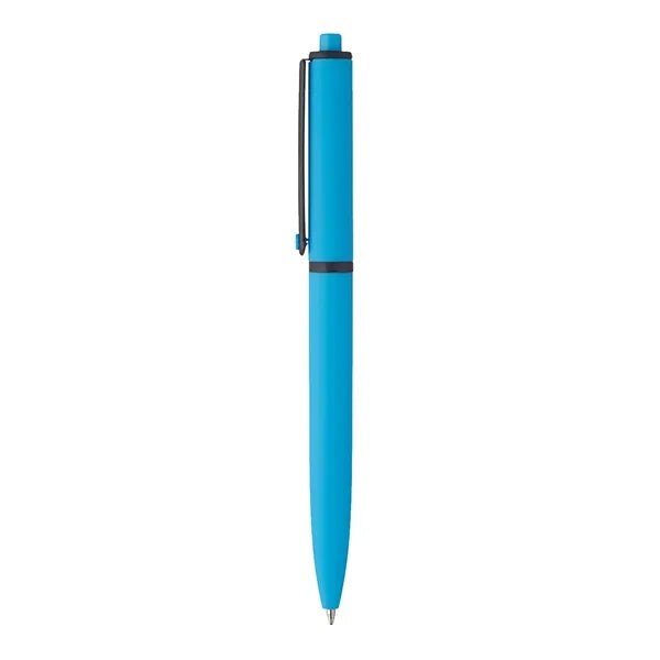 Solid Rubberized Plastic Ballpoint Pen