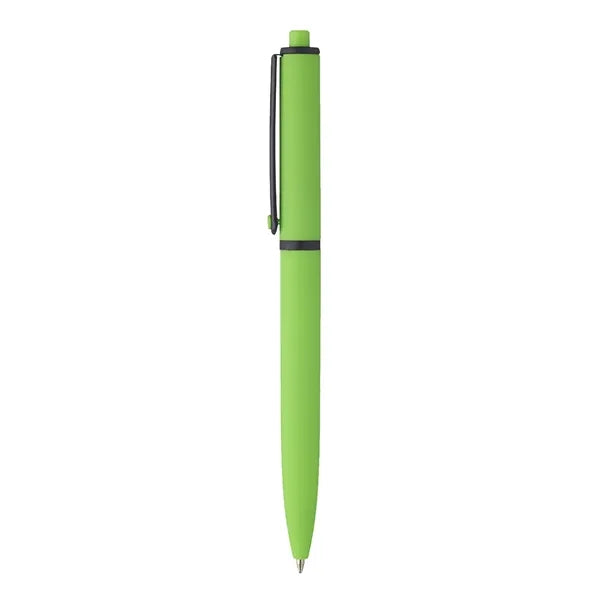 Solid Rubberized Plastic Ballpoint Pen