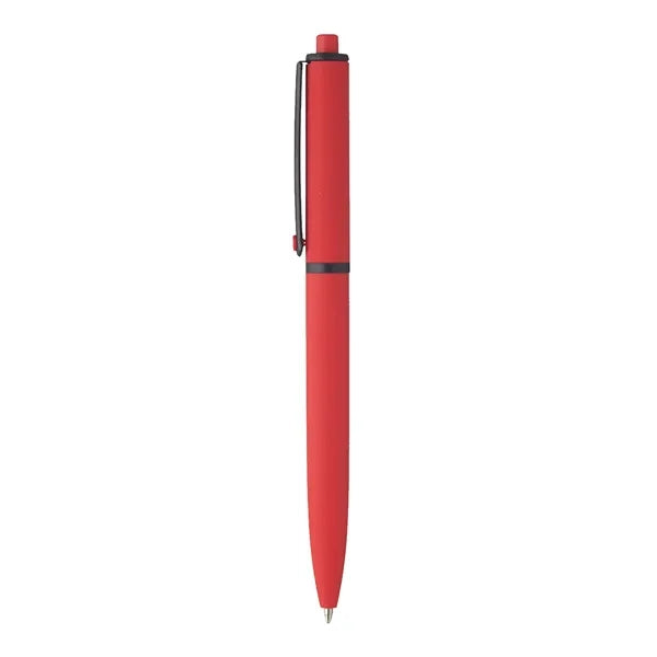 Solid Rubberized Plastic Ballpoint Pen