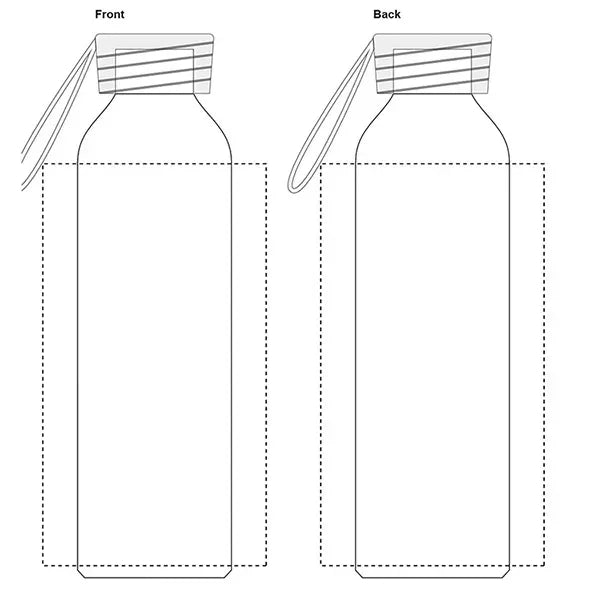 20 Oz. Recycled Bottle with Silicone Carry Strap