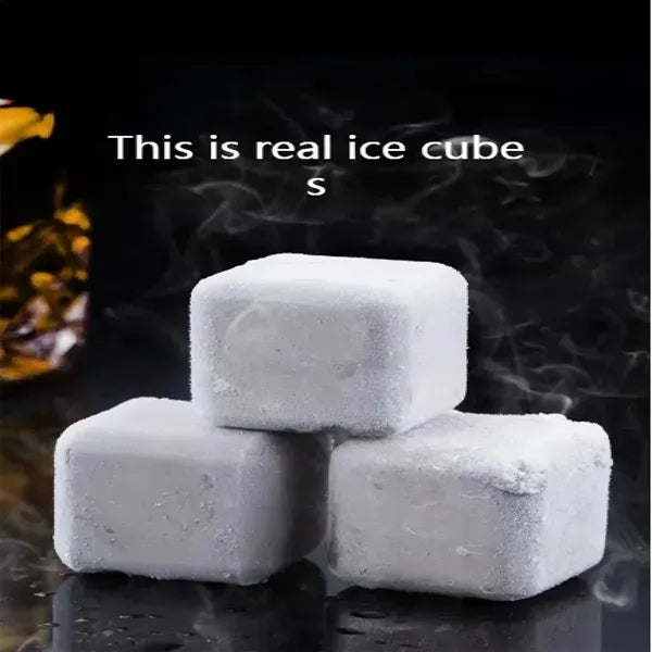 6 Grains 304 Stainless Steel Ice Block Set With Case, Clips