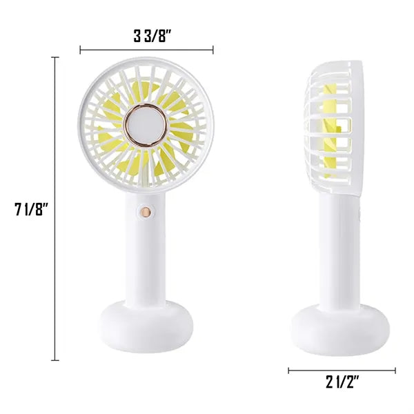 500mAh Cylindrical ABS Plastic Personal Handheld Fan