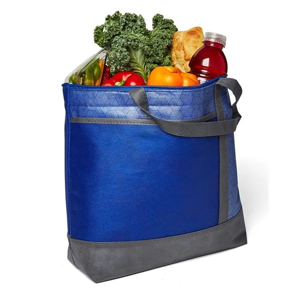 Hexagon Pattern Non-Woven Cooler Tote