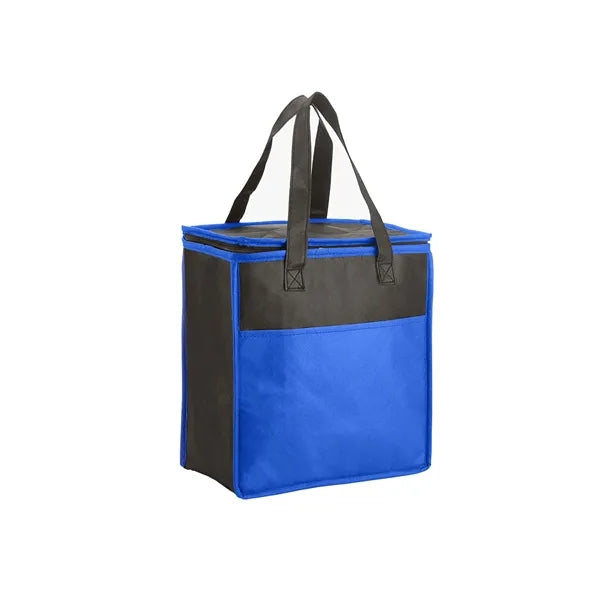 Bicolored Insulated Flat Top Tote