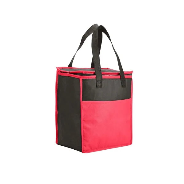 Bicolored Insulated Flat Top Tote