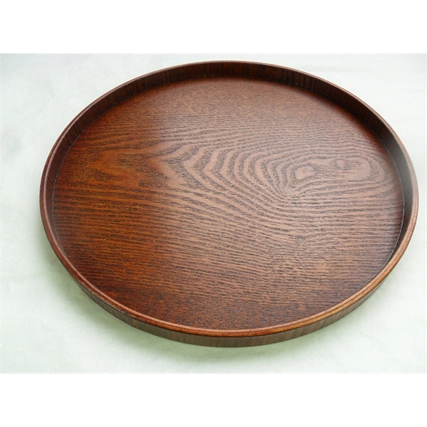 Vintage Style Circle Wooden Serving Tray