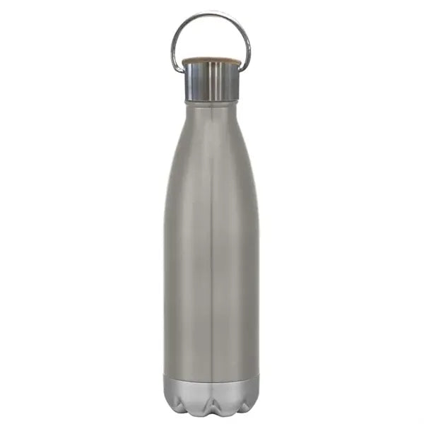16 Oz. Urban Stainless Steel Bottle With Bamboo Lid