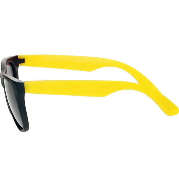 Two-Tone Stylish Plastic Sunglasses