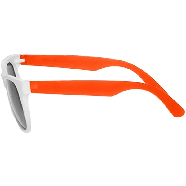 Two-Tone Stylish Plastic Sunglasses