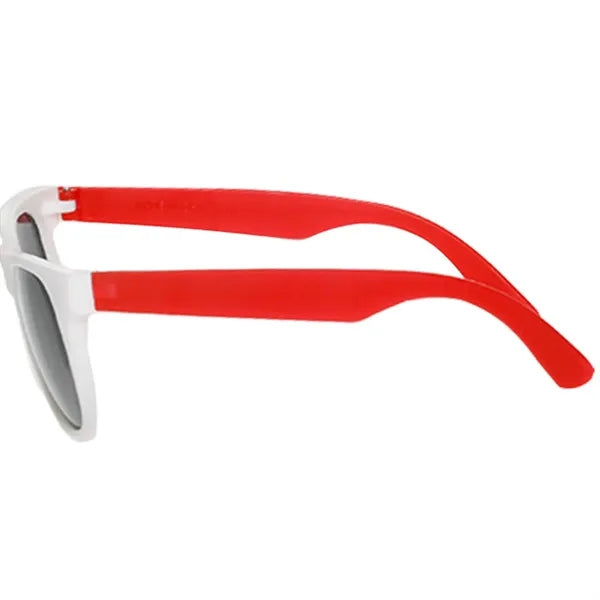 Two-Tone Stylish Plastic Sunglasses