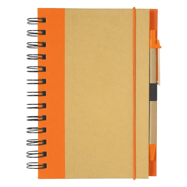 Eco-Inspired 5" X 7" Spiral Notebook & Pen