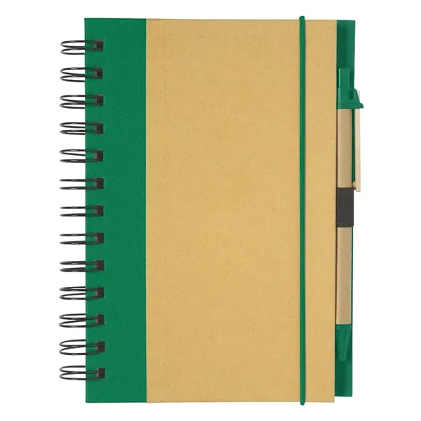 Eco-Inspired 5" X 7" Spiral Notebook & Pen