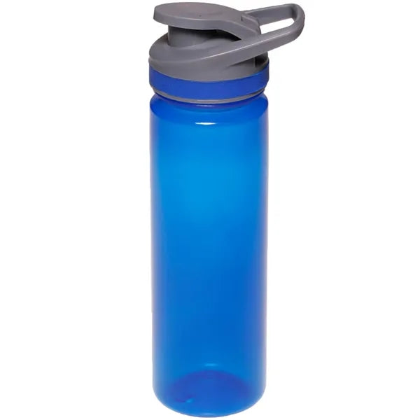 Plastic Sports Water Bottle with Flip Lid - Carry Handle, 22