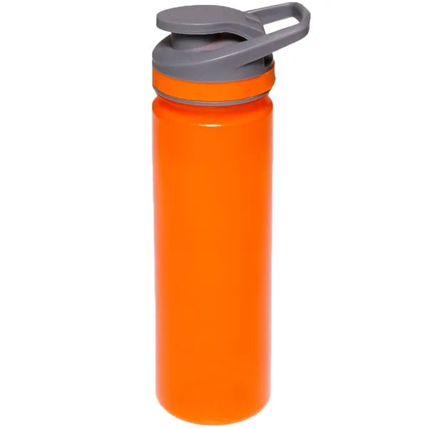 Plastic Sports Water Bottle with Flip Lid - Carry Handle, 22