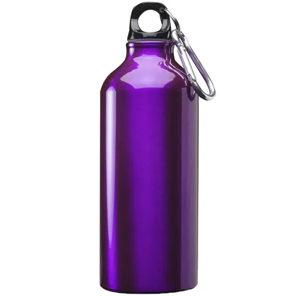 Aluminum Sports Water Bottle - Carabiner, 20 oz.