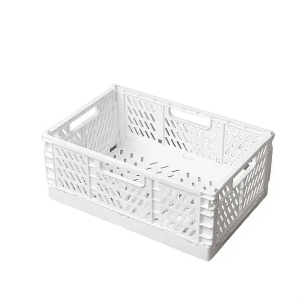 Foldable Plastic Utility Crate with Handles
