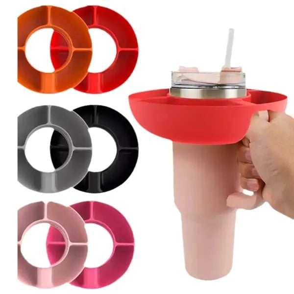 40 OZ.Tumbler Silicone Lid W/Snack Tray