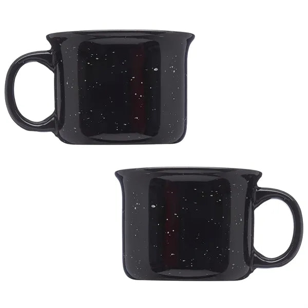 Tin Cup Style Speckled Ceramic Coffee Mug, 7.5 oz.