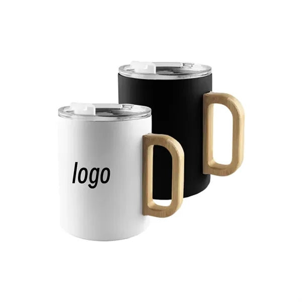 Wooden Handle Thermo Mug