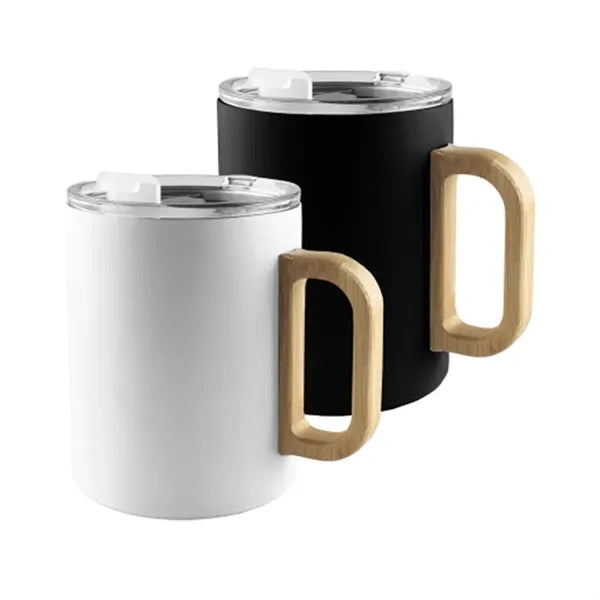 Wooden Handle Thermo Mug