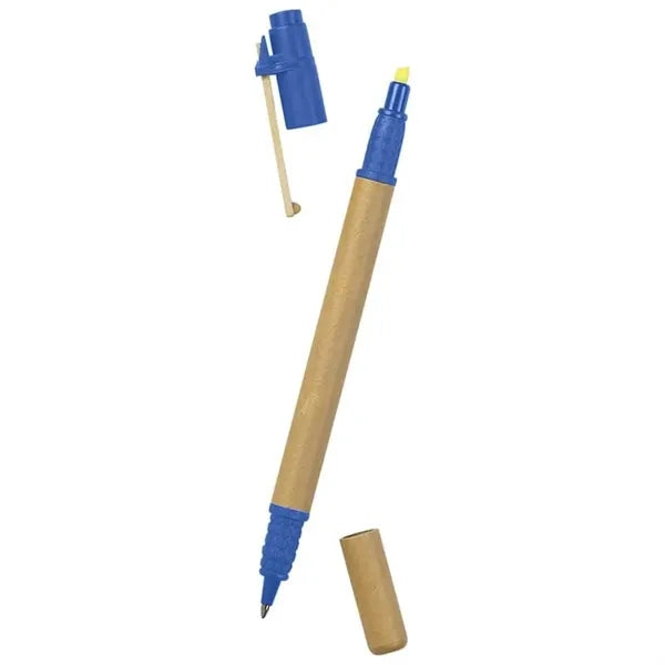 Eco-friendy Pen and Highlighter Combo