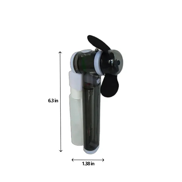 Portable Battery-Powered Handheld Mini Fan with Mist Spray